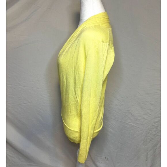 The Limited Yellow Pullover Knitted Sweater Open Front Long Sleeve Womens - Picture 4 of 6